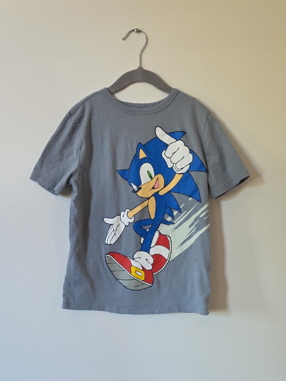 GAP Gray Sonic the Hedgehog Graphic Tee